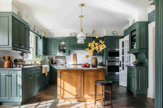 Beyond White Kitchens: Transform Your Space with Bold Custom Cabinetry Colors Using 3D Rendering - Lantern Visual